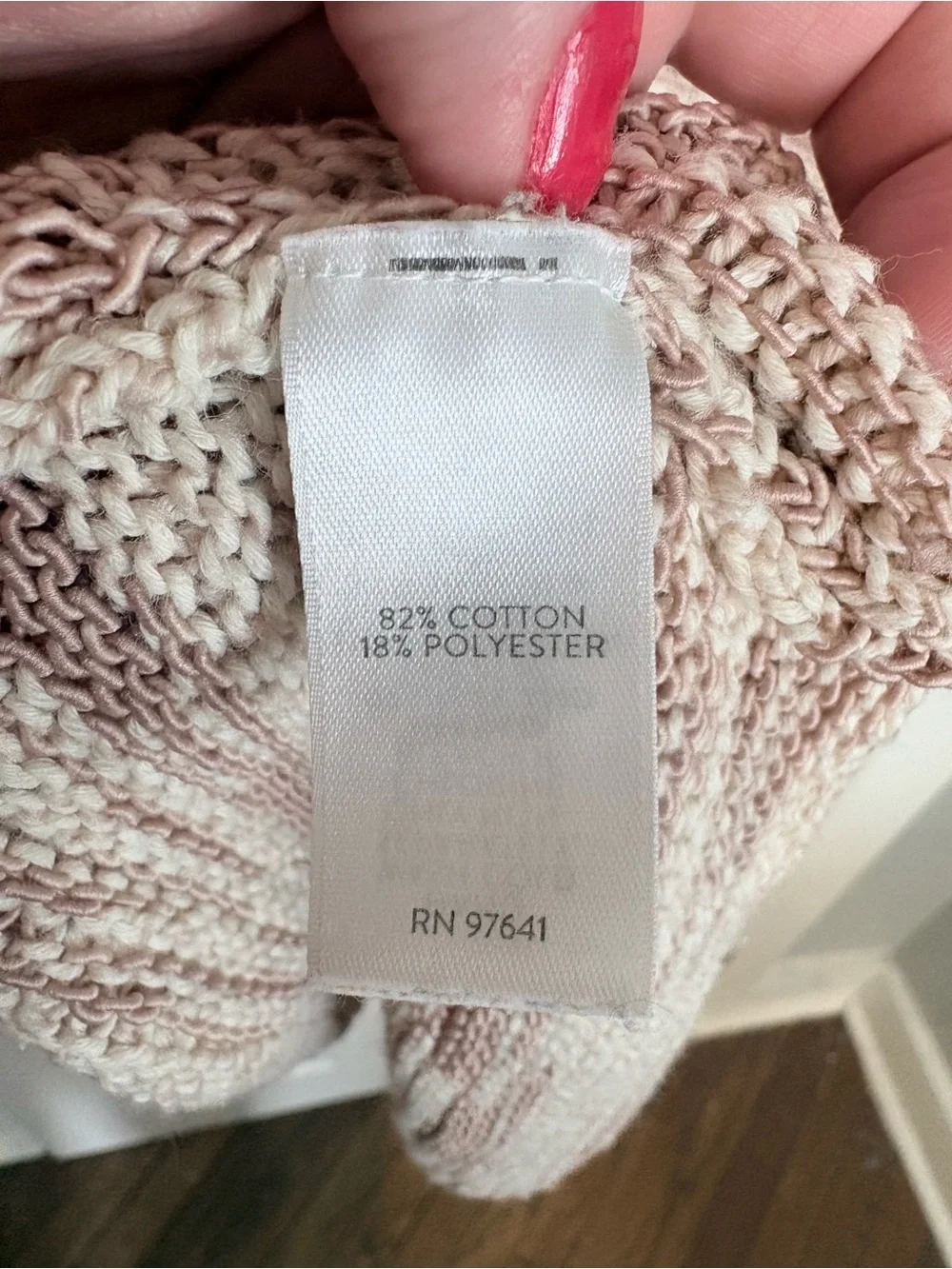 J. Jill Pure Jill Marled Knit Sweater Tunic Top Taupe Cream Size Large